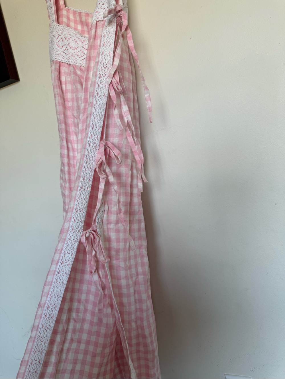 Sleeper Greta Dress Pink Gingham Small - Picture 2 of 3